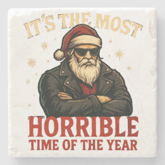 Porta-copo De Pedra 1nkFury - Christmas Coaster Santa Time