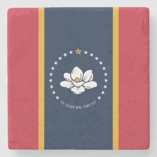 Porta-copo De Pedra 2020 Novo Mississipi em Deus Confiamos na bandeira