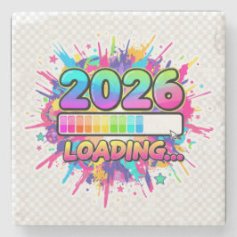 Porta-copo De Pedra 2026 Carregando... Adesivo de Barra de Progresso