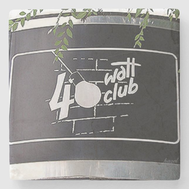 Porta-copo De Pedra 40 Watt Athens, Atenas Geórgia, 40 Watt (Frente)