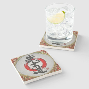 Porta-copo De Pedra [410] Caligrafia japonesa - Bushido