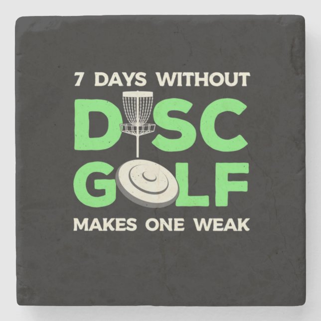 Porta-copo De Pedra 7 Dias Sem Golf De Disco (Frente)