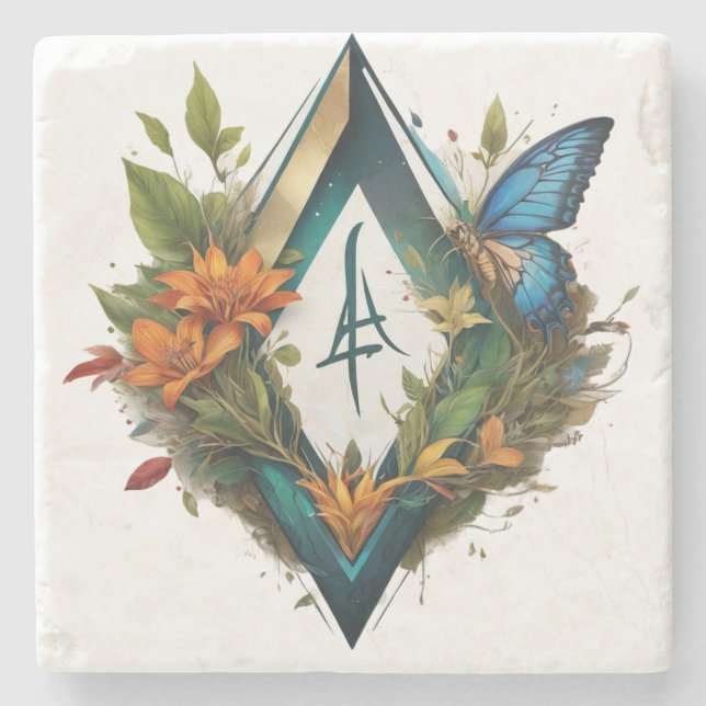 Porta-copo De Pedra a canção da floresta- 2 (Frente)