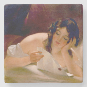 Porta-copo De Pedra A Carta do Amor (por Thomas Sully)