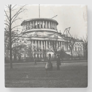 Porta-copo De Pedra A construção do Capitólio na C.C. de Washington
