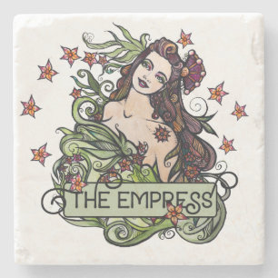 Porta-copo De Pedra A Empress Tarot Card