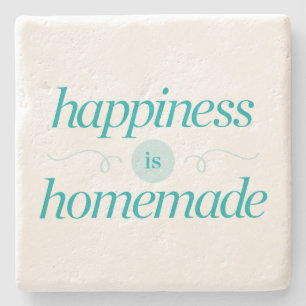 Porta-copo De Pedra A felicidade é caseiro