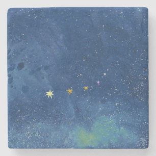 Porta-copo De Pedra A ilustração do céu estrelado