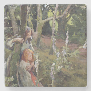 Porta-copo De Pedra A madeira Enchanted (óleo em canvas)