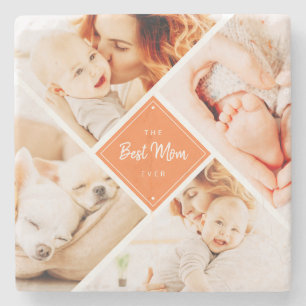 Porta-copo De Pedra A Melhor Mãe Já Teve Fotos Personalizadas Modern