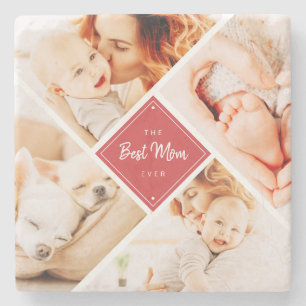 Porta-copo De Pedra A Melhor Mãe Já Teve Fotos Personalizadas Modern