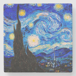 Porta-copo De Pedra A Noite Estrelada de Vincent Van Gogh