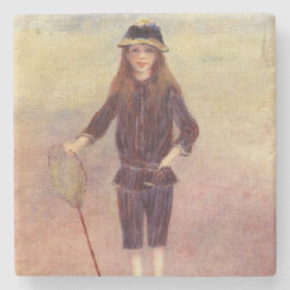 Porta-copo De Pedra A Pequena Pescadora (por Pierre-August Renoir)