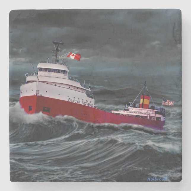 PORTA-COPO DE PEDRA A RUPTURA DO EDMUND FITZGERALD (Frente)