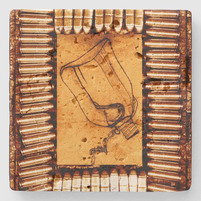 Porta-copo De Pedra A seca (Frente)