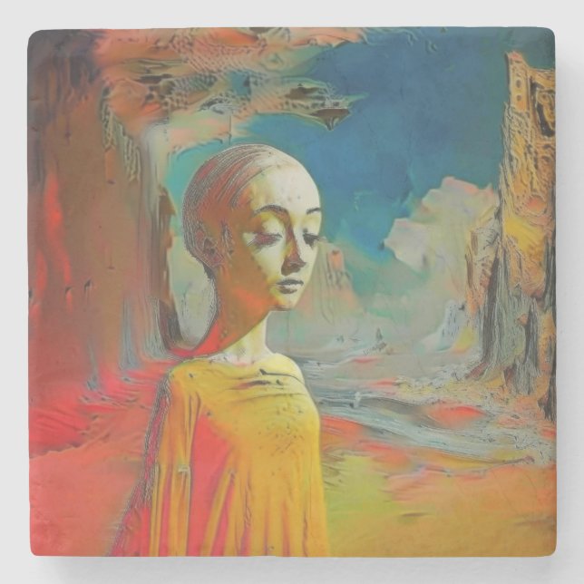 Porta-copo De Pedra A surreal de tudo (Frente)