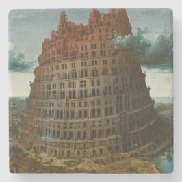 Porta-copo De Pedra A Torre de Babel (por Pieter Bruegel, o Velho)