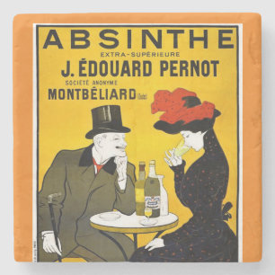 Porta-copo De Pedra Absinthe Leonetto Cappiello Vintage Advertisement