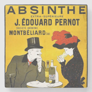Porta-copo De Pedra Absinthe Leonetto Cappiello Vintage Advertisement