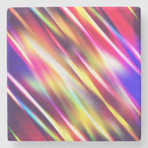 Porta-copo De Pedra Abstrato com linhas coloridas, travesseiro decorat