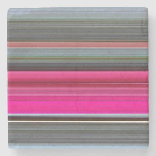 Porta-copo De Pedra Abstrato nº 1: Cerise e cinza (Frente)