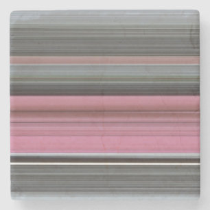 Porta-copo De Pedra Abstrato nº 1: Rosa e cinza
