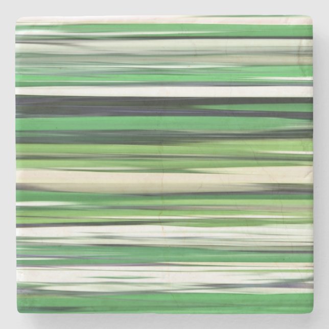 Porta-copo De Pedra Abstrato nº 2: borrão verde (Frente)