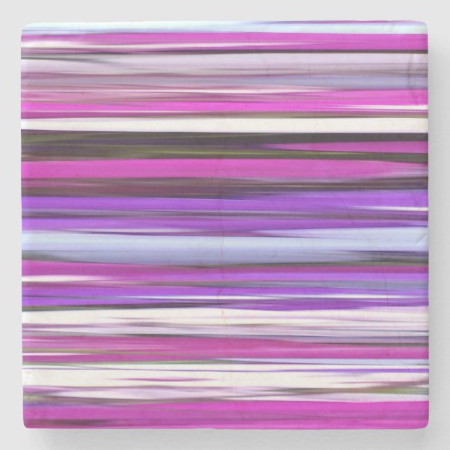 Porta-copo De Pedra Abstrato nº 2: Desfoque roxo (Frente)
