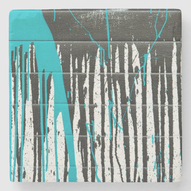 Porta-copo De Pedra Abstrato Paint Splatter Porta copos (Frente)