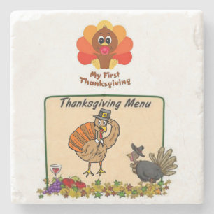 Porta-copo De Pedra Ação de Graças da Porta copos Marble Stone