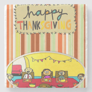 Porta-copo De Pedra Ação de Graças da Porta copos Marble Stone