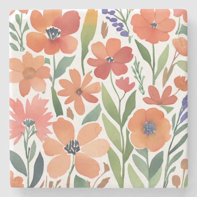 Porta-copo De Pedra Acessório de Bebida Boho Rústico de Terracota com  (Frente)