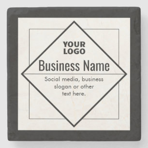 Porta-copo De Pedra Adicione o Seu Logotipo Modelo Personalizável