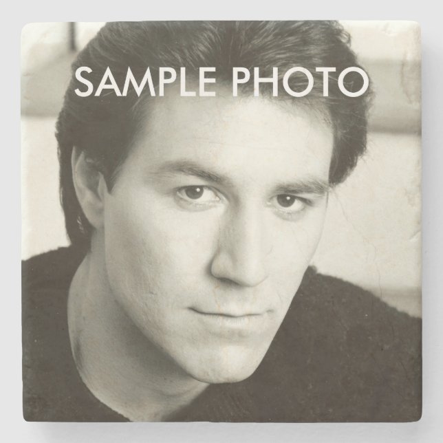 Porta-copo De Pedra Adicione sua foto 2.0 (Frente)