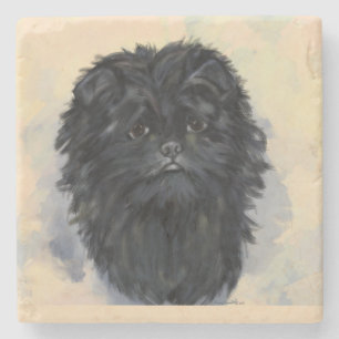 Porta-copo De Pedra Affenpinscher