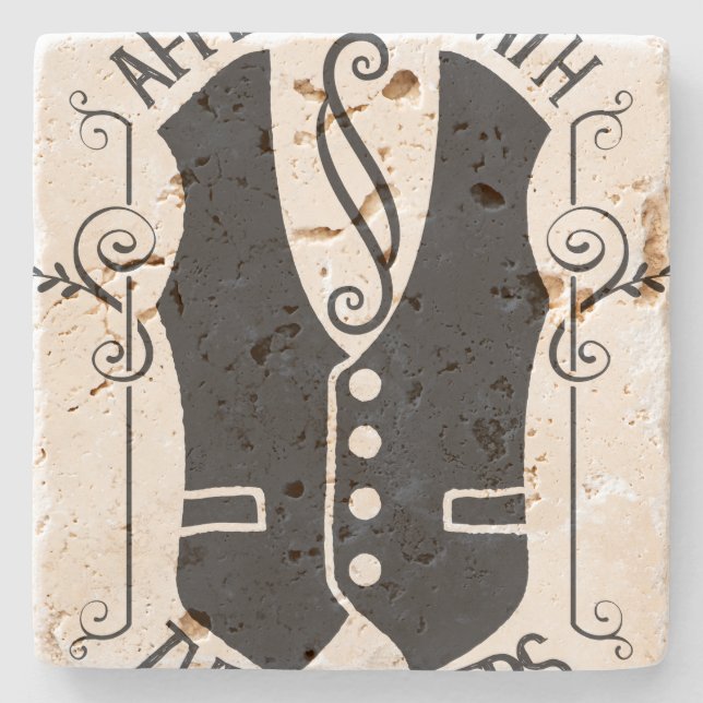 Porta-copo De Pedra Afiliados Aos Hustlers (Frente)