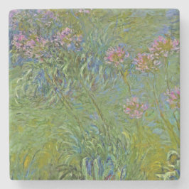 Porta-copo De Pedra Agapanthus Flowers (por Claude Monet)