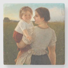 Porta-copo De Pedra Alegria da Mãe (Mãe e Filha Adoráveis)