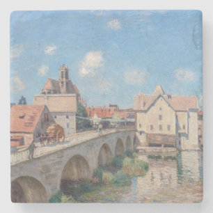 Porta-copo De Pedra Alfred Sisley - A Ponte de Moret