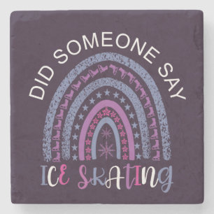 Porta-copo De Pedra Alguém Disse Que Ice Skating?