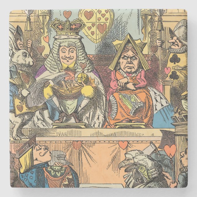 Porta-copo De Pedra Alice no País das Maravilhas Cheshire Cat Caracter (Frente)