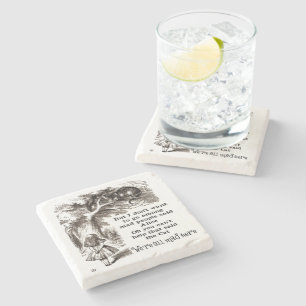 Porta-copo De Pedra Alice no país das maravilhas; Gato de Cheshire co