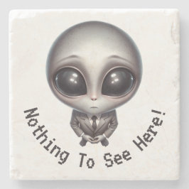 Porta-copo De Pedra Alienígena - Nada Para Ver Aqui!