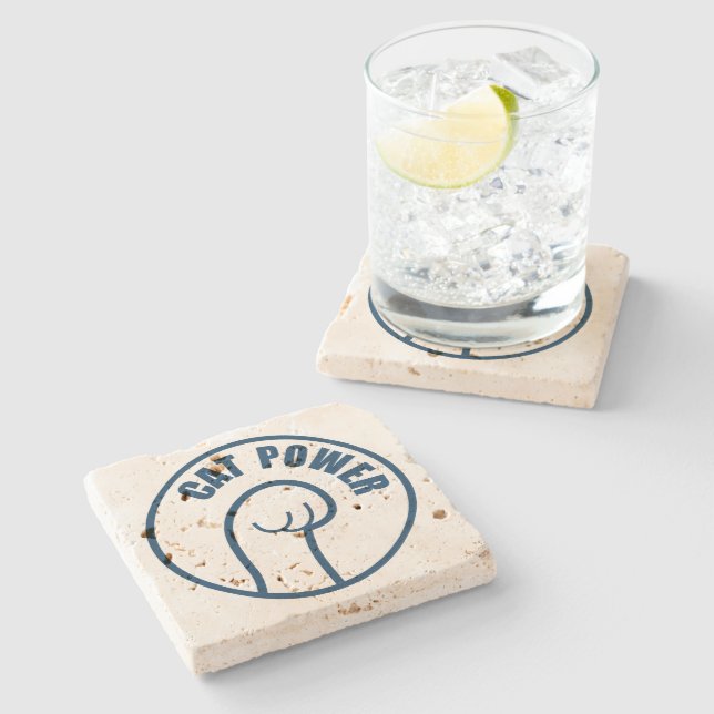 Porta-copo De Pedra Alimentação de Cat (Lateral)