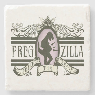 Porta-copo De Pedra Alimentação de Pregzilla o animal