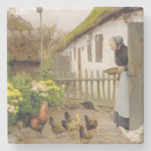 Alimentando as Galinhas (por H.A. Brendekilde)