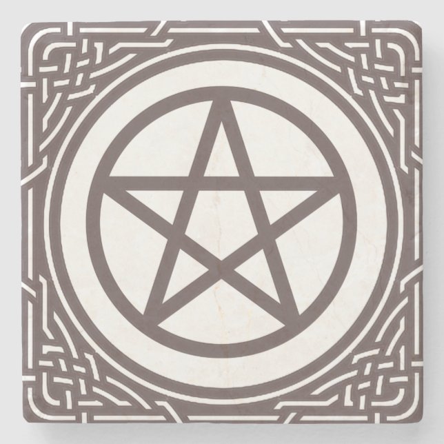 Porta-copo De Pedra Altar Pentacle - (Frente)