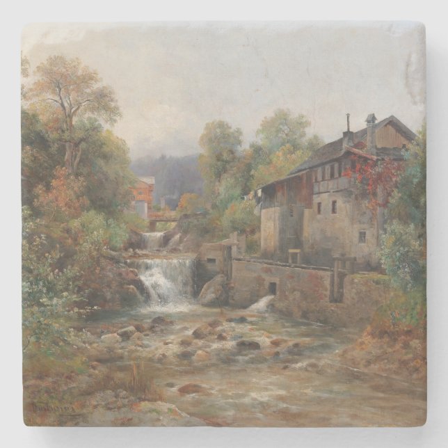 Porta-copo De Pedra "Am Mühlenbach" (Pela Corrente de Mill) (Frente)