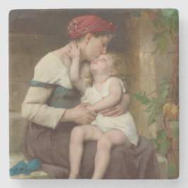 Porta-copo De Pedra Amando a Mãe com seu Filho Adorável (Perrault)