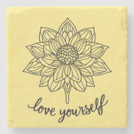 Porta-copo De Pedra Ame-se